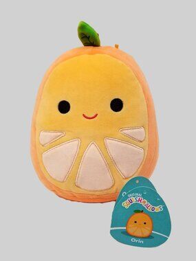Squishmallows Orin the Orange, 8", EUC
